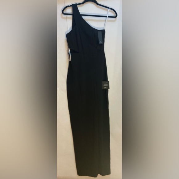 NWT Lulu’s Side Cut Out Black One Shoulder Dress Size Small - Picture 1 of 9